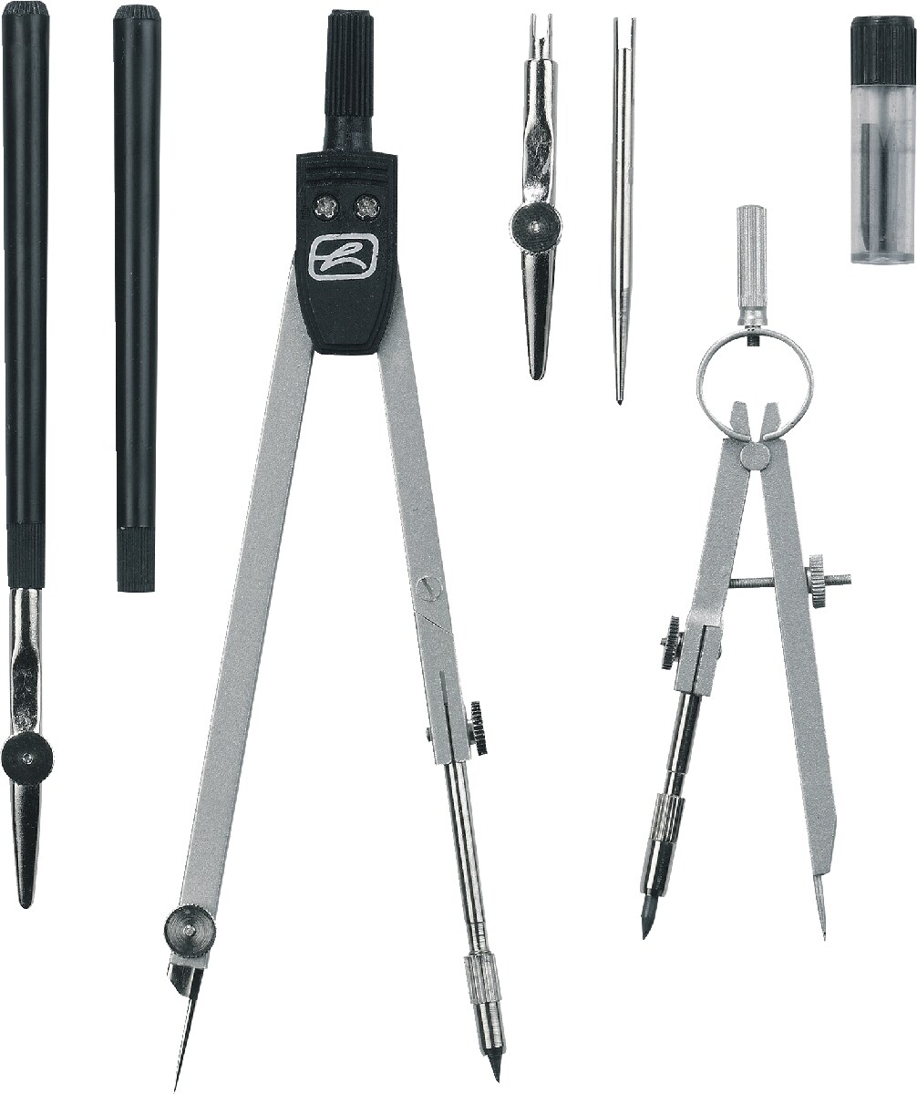 herlitz Zirkelkasten 7-teilig schwarz Image