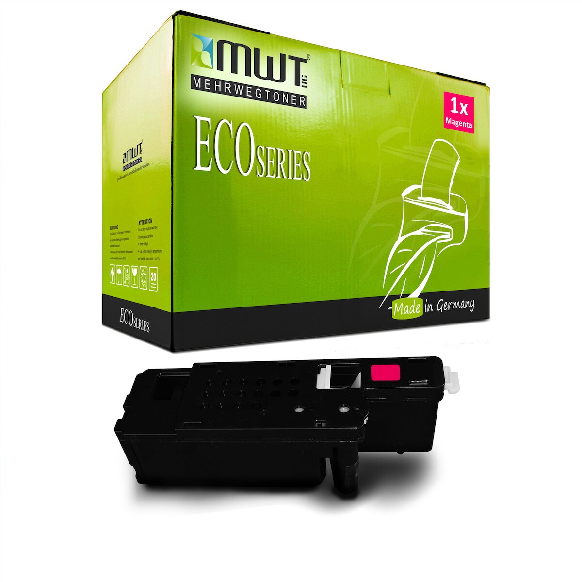 1 Mehrwegtoner kompatible Lasertoner ersetzt Dell 593-BBJV WN8M9 Magenta Image