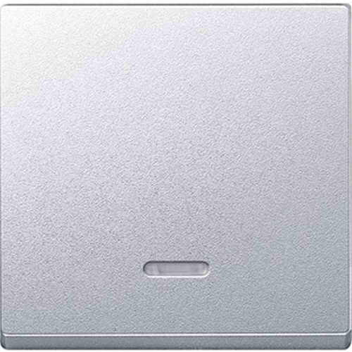 Merten System M Kontrollwippe, Schalter/Taster, aluminium, matt, ohne ISO Aufdruck, geeignet für Bussystem-Tasterankopplung Image