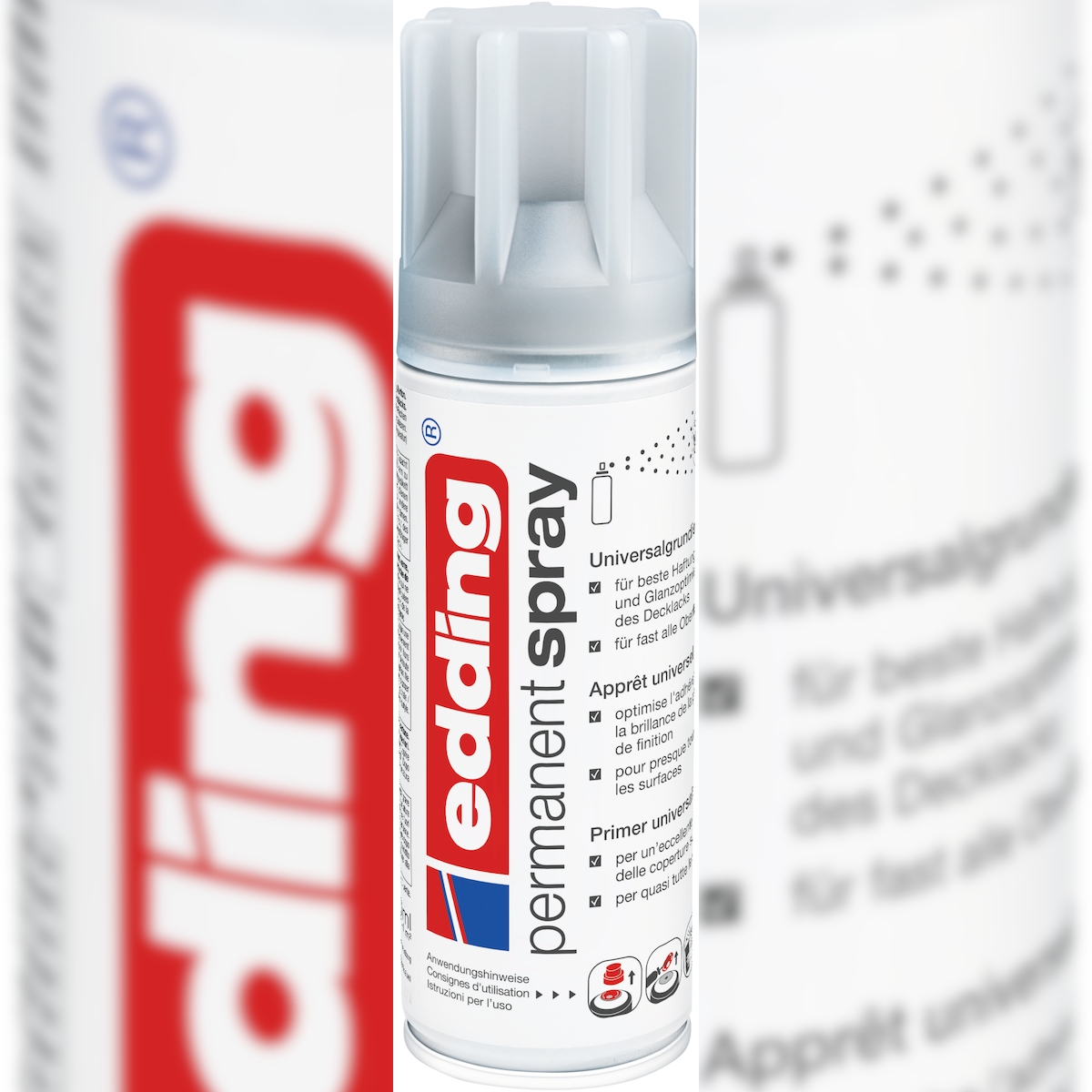 edding 5200 Permanentspray Premium Universalgrundierung grau 200 ml Image