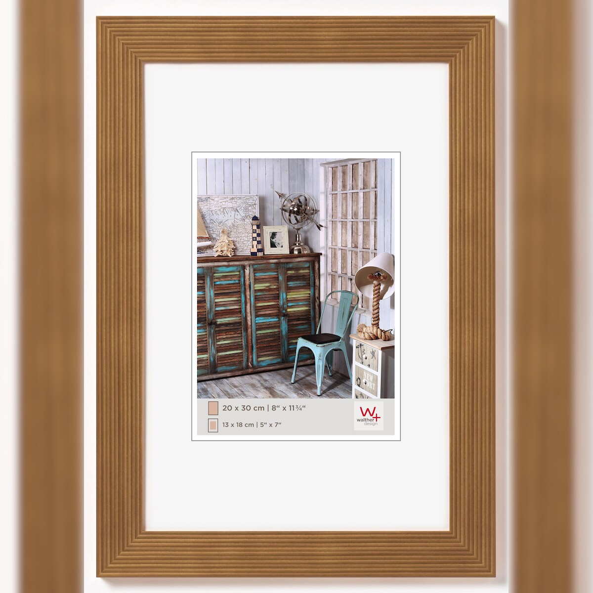walther + design Grado Holz Bilderrahmen 20x30 cm EICHE Image