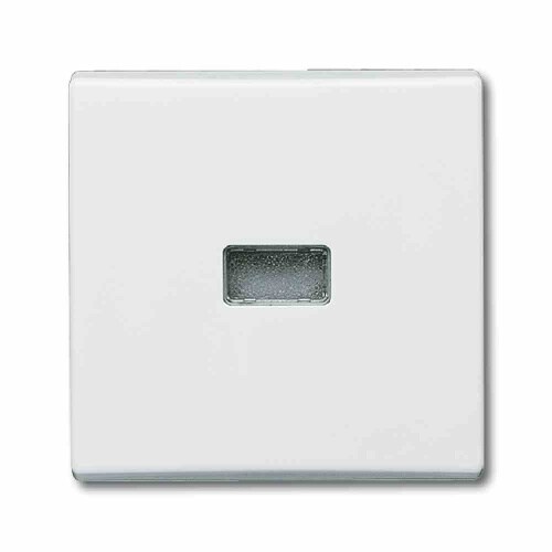 Busch-Jaeger ALLWETTER 44 Kontrollwippe, Schalter/Taster, alpinweiß, glänzend, ohne ISO Aufdruck, mit austauschbarer Linse/Symbol Image