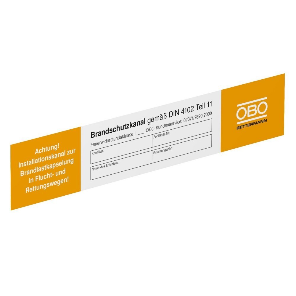 OBO Bettermann Kennzeichnungsschild KS-K DE 7214734 Image