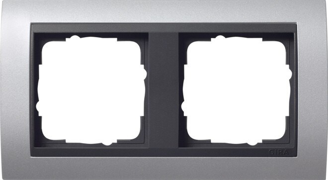 Gira Abdeckrahmen 2f. alu 021206 Image