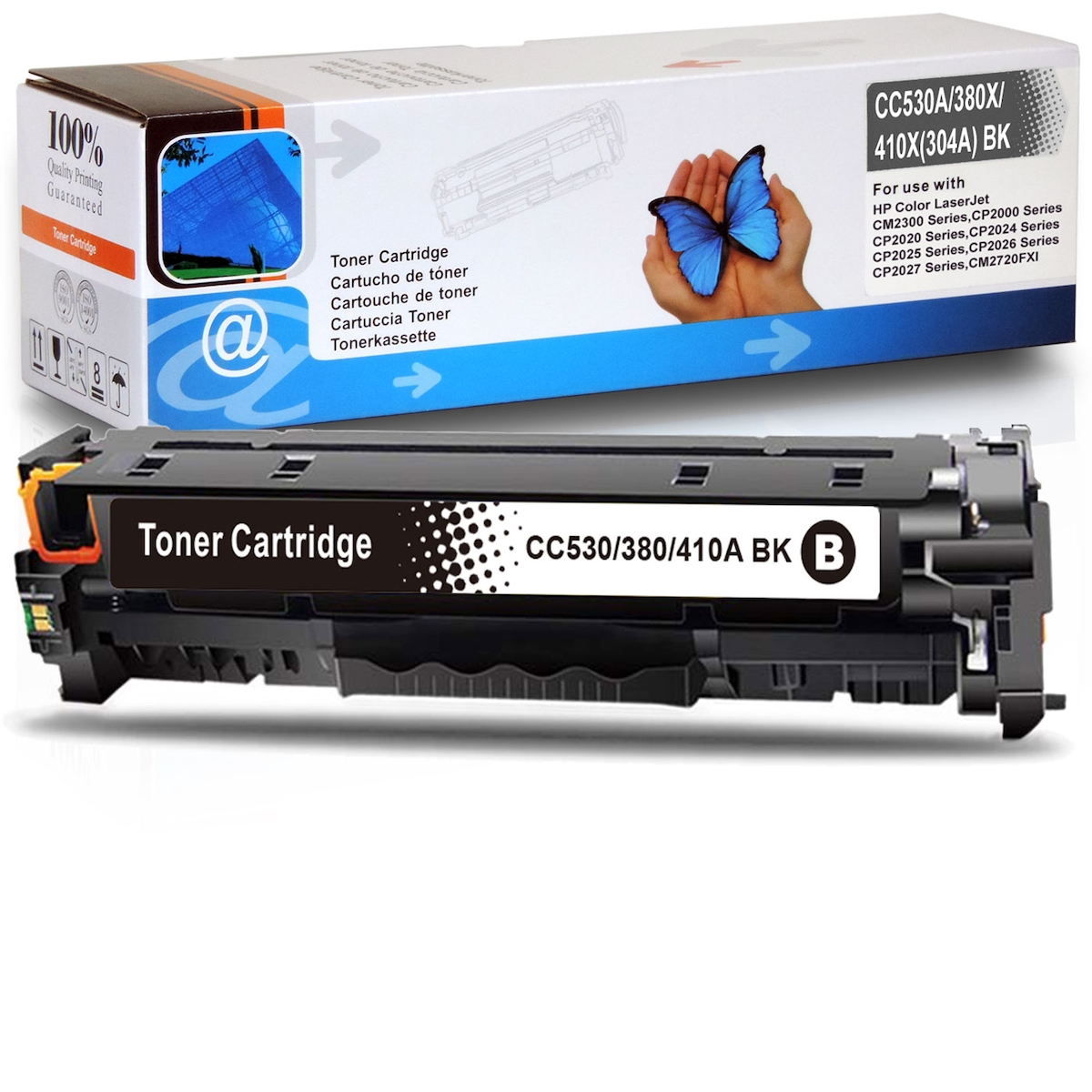 Gigao Toner für HP Color LaserJet CM2300 Series Tonerkassette Schwarz 4.400 Seiten kompatibel HP-304A, CC530A