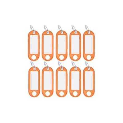 Wedo Schlüsselanhänger aus Kunststoff mit Ring Orange 10 Anhänger