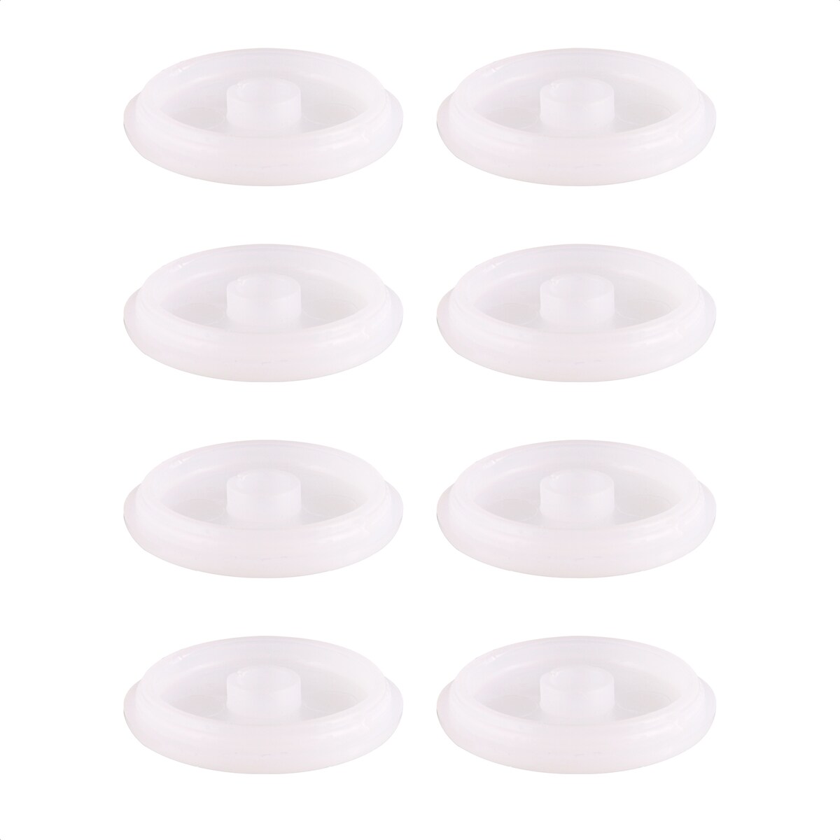 WAGNER QuickClick® Plastikgleiter antirutsch STOPP - 8er-Set Ersatzgleiter Ø 40 mm - für Basis Ø 40 mm, DE Ware-15826700 Image