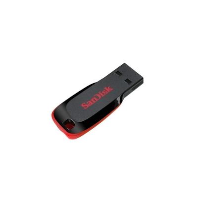SanDisk Cruzer Blade USB-Flash-Laufwerk 64 GB USB 2.0, Schwarz, Rot