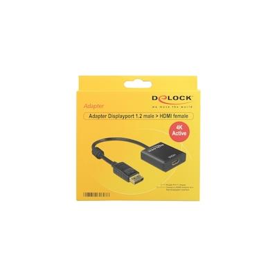 Delock Adapter Displayport 1.2 male > HDMI female 4K Active Videokonverter Parade PS171