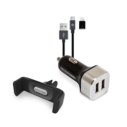 Ultron RealPower 168182 - Auto - Zigarettenanzünder - 1 m - Schwarz - Silber