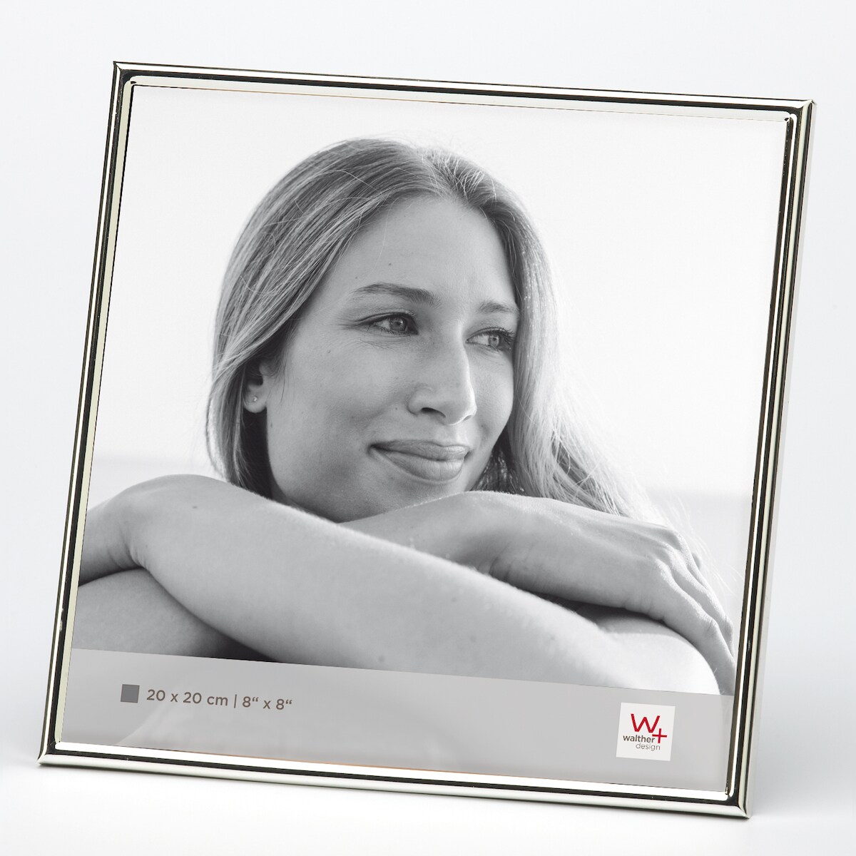walther + design Chloe Portraitrahmen, silber, 20 x 20 cm Image