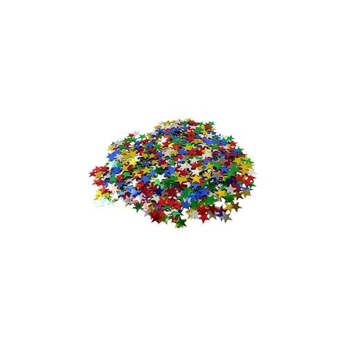 10x Metallkonfetti STERNE bunt 15gr.