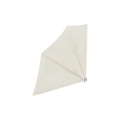 vidaXL Faltbarer Balkonfächer Creme 140×140 cm Image