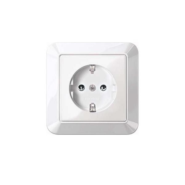Merten SCHUKO-Steckdose pws/gl MEG2301-1019 Image