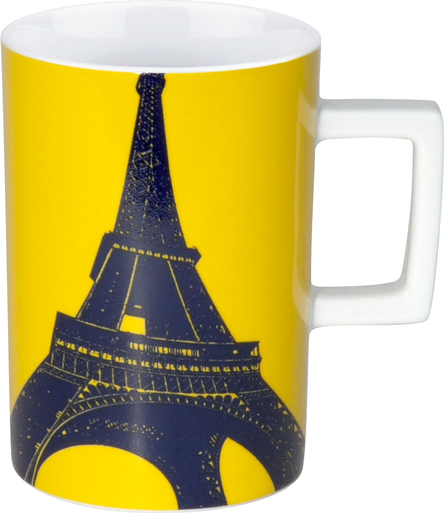 Könitz Porzellan Becher, City Mugs Paris Image