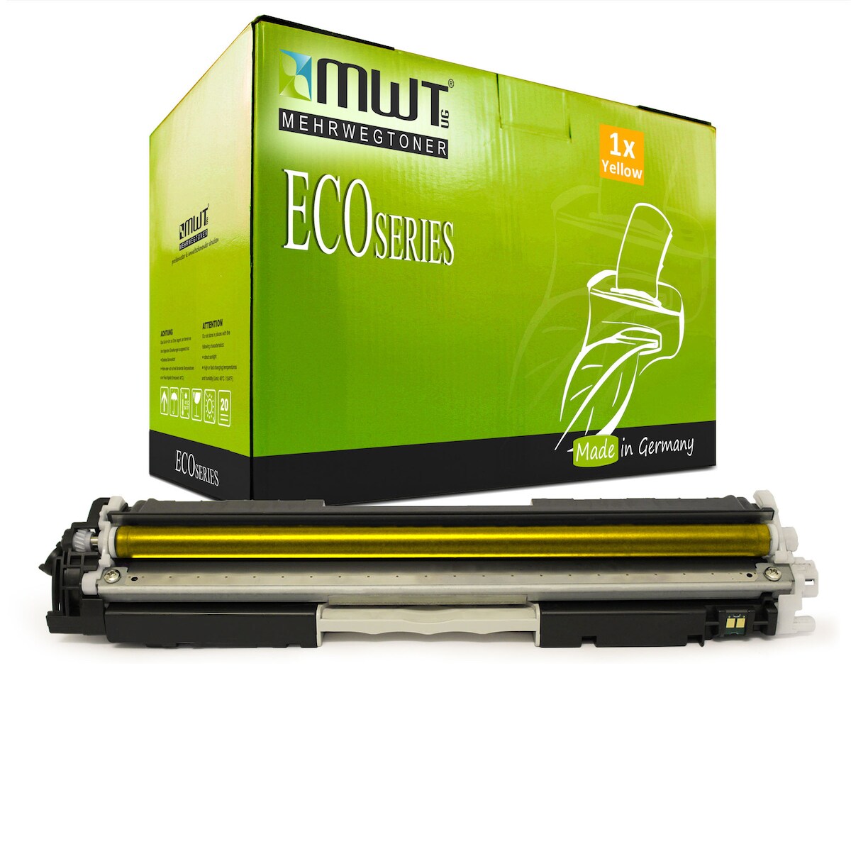 1 Mehrwegtoner kompatible Lasertoner ersetzt HP CF352A 130A Yellow Image