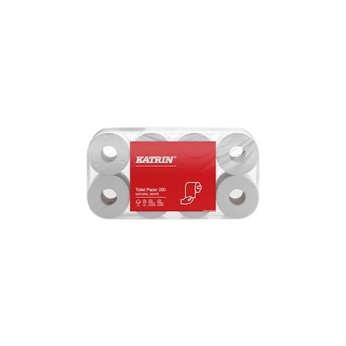 Toilettenpapier Katrin Basic 2-lagig, 250 Blatt / Rolle naturweiß