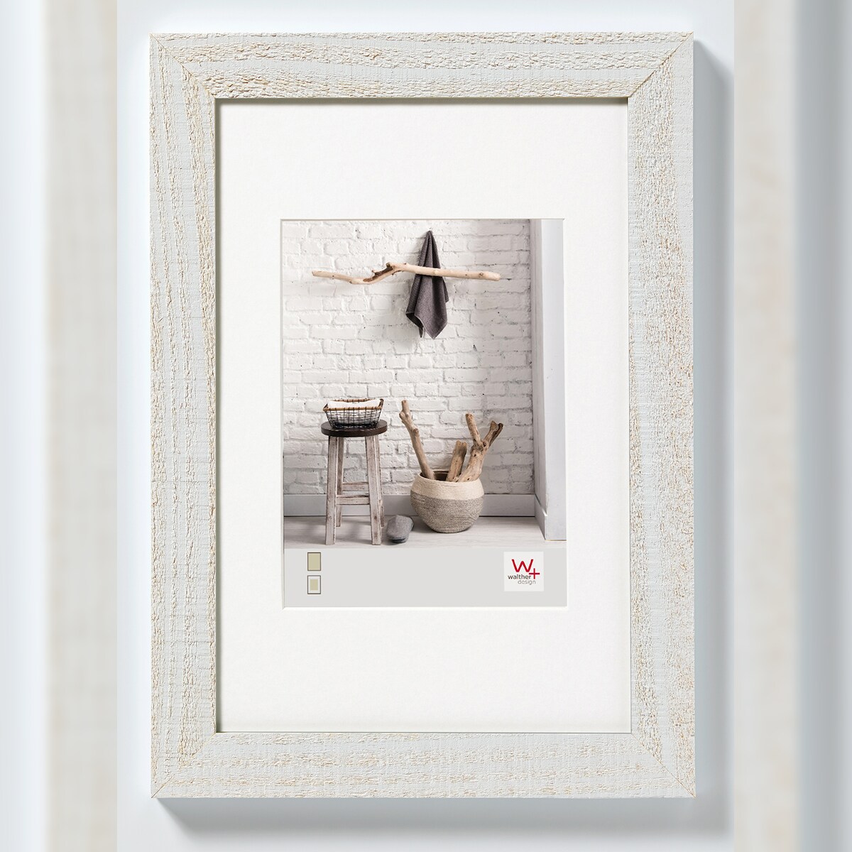 walther + design Home Holz Bilderrahmen 15x20 cm POLARWEISS Image