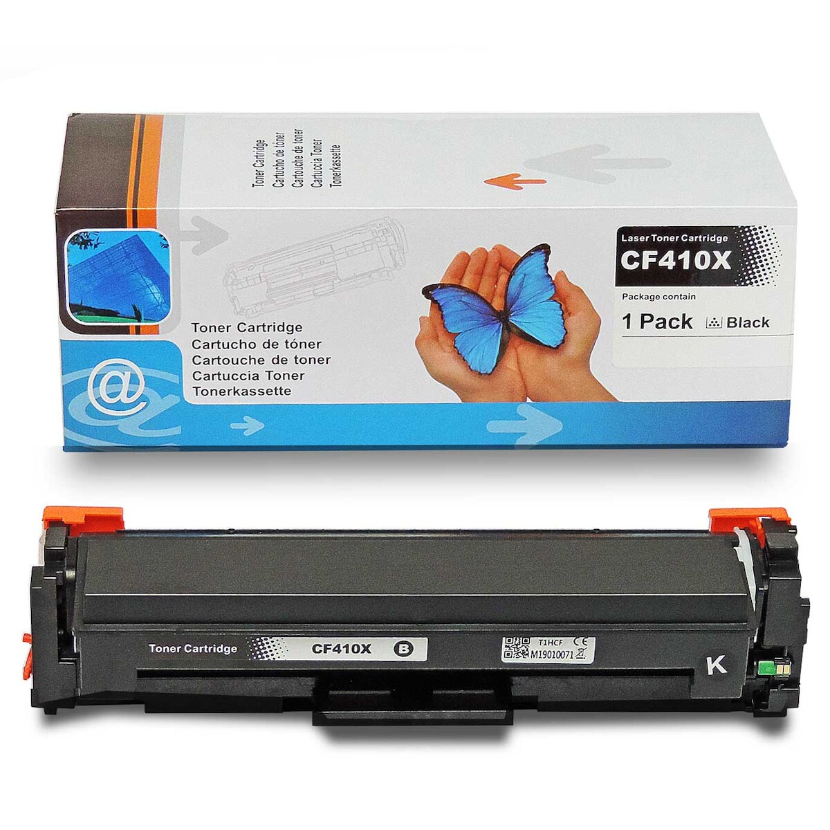 Kompatibel HP CF410X, 410X BK Schwarz Black Toner Patrone für 6.500 Seiten von D&C Image