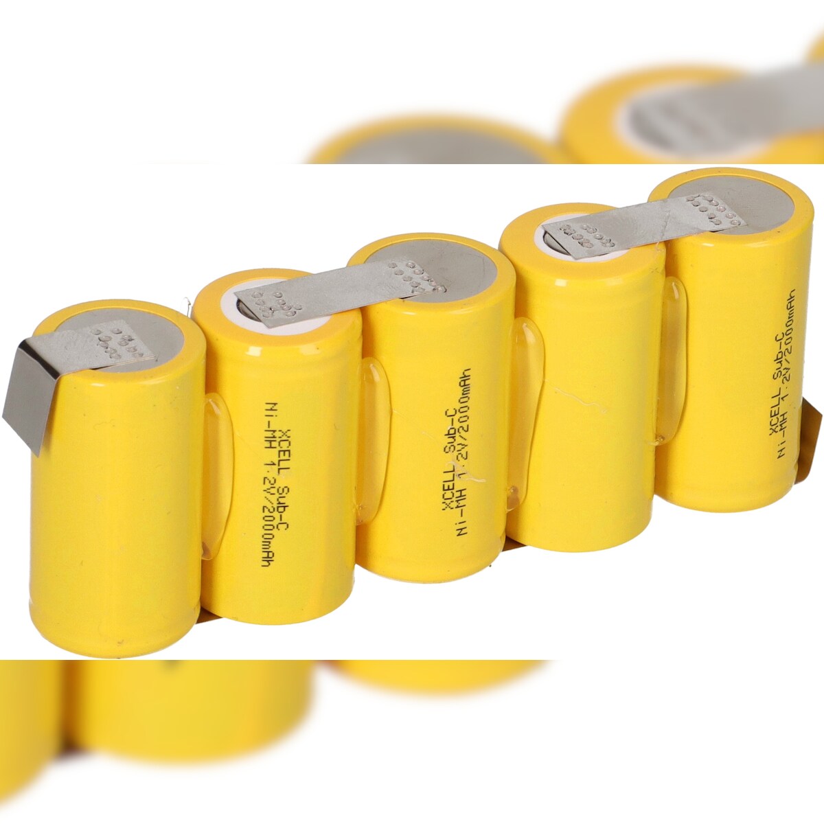 Akkuman 5er Reihe Akku Sub-C 2000mAh 6V NiMH mit Lötfahne Image