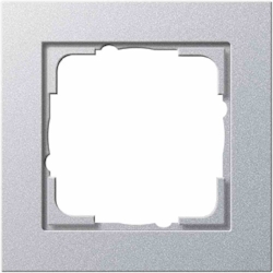 Gira E2 Rahmen, 1f, aluminium, lackiert, Kunststoff, Unterputzmontage, Thermoplast, 021125 Image
