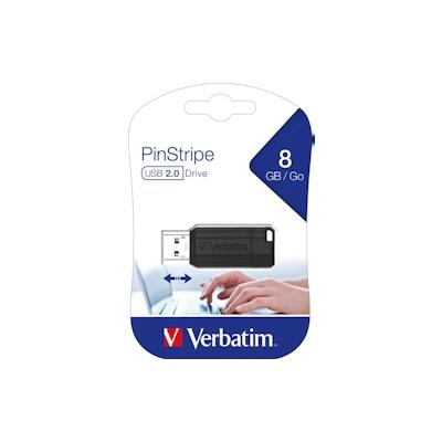 Verbatim PinStripe USB Drive USB-Flash-Laufwerk 8 GB 2.0 Schwarz