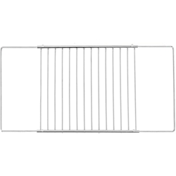 ICQN Einstellbar Universal-Backofenrost | Backofengitter | Ofengitter | ausziehbar von 37,5-60 cm und 32 cm Tiefe | Backgitter Grillrost für Backofen