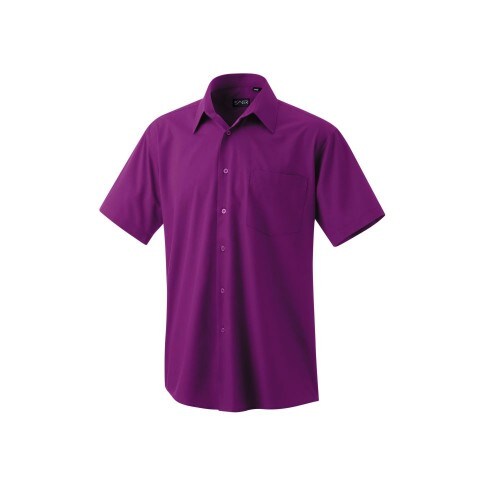Exner 401 - Oberhemd halbarm : bordeaux 60% Baumwolle 40% Polyester 120 g/m² 46 Image