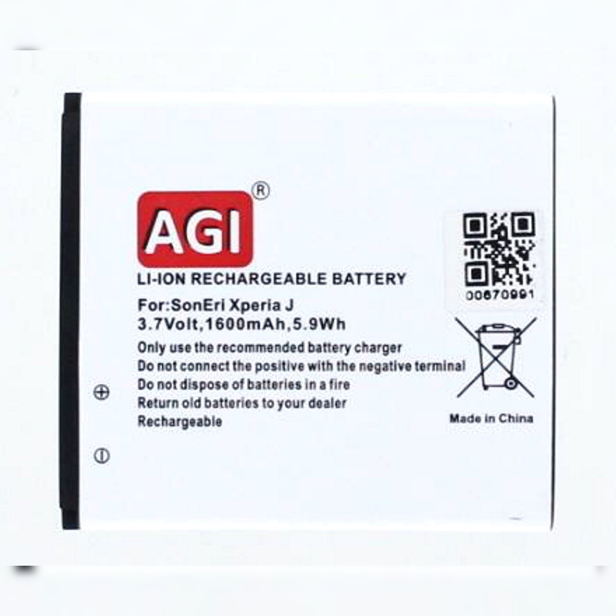 AGI Akku kompatibel mit Sony Xperia E1 Dual (nicht Xperia E Dual Image