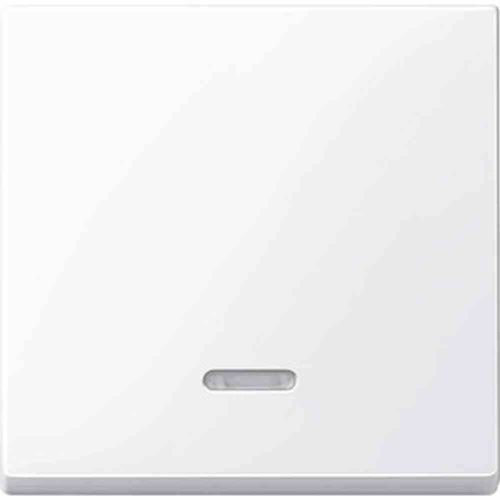 Merten System M Kontrollwippe, Schalter/Taster, aktivweiß, glänzend, ohne ISO Aufdruck, geeignet für Bussystem-Tasterankopplung Image