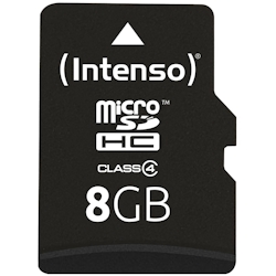 Intenso 8GB microSDHC Class 4 + SD-Adapter
