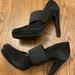 Jessica Simpson Shoes | Jessica Simpson Suede Heels | Color: Black | Size: 7.5