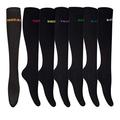 LEOSTEP 7-Pair Compression Socks 20-30 mmHg for Men & Women - - L/XL