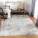 Kress 6'7" Round Modern Olive/Light Gray/White/Teal/Charcoal/Dusty Sage/Taupe/Medium Gray Area Rug - Hauteloom