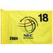 Event-Used #18 Yellow Pin Flag from The NEC Invitational on August 19th to 22nd 2004