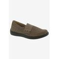 Wide Width Women's Posy Flat by Drew in Tan Canvas (Size 7 1/2 W)