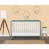 Dream On Me Arlo 5-in-1 Convertible Crib Wood in Green | 35 H x 30 W x 54 D in | Wayfair 658-PEA