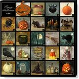 Darren Gygi Home Collection Halloween Advent Calendar Giclee Wall Art Wrapped Canvas Print Canvas | 9 H x 9 W x 1 D in | Wayfair 912-S-0909