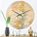 Designart 'Retro Abstract Design VIII' Mid-Century Modern Wood Wall Clock