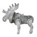 16" Gray Natural Wood Standing Christmas Moose Table Top Figure