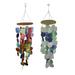 Coastal And Multicolor Capiz Shell 26 Inch Wind Chimes (Set Of 2)