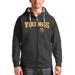 Men's Antigua Charcoal Minnesota Vikings Wordmark Victory Full-Zip Hoodie