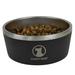 Indulge Black Double Wall Stainless Steel Dog Bowl, 5 Cups, Small