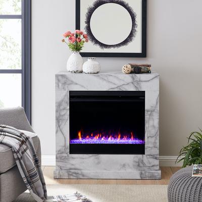 Dendale Faux Marble Fireplace by SEI Furniture in ...