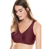 Plus Size Women's Glamorise® Magic Lift® Medium-Impact Wireless Sport Bra 1005 by Glamorise in Wine (Size 40 K)