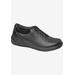 Wide Width Women's Tulip Oxford Flat by Drew in Black Calf (Size 7 1/2 W)