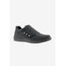 Wide Width Women's Bouquet Sneaker by Drew in Black Nubuck (Size 7 1/2 W)