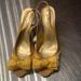 J. Crew Shoes | Jcrew Peep Toe Shoes | Color: Gold/Red | Size: 8