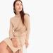 J. Crew Dresses | J.Crew Merino Wool Chunky Knit Mock Neck Tie Waist Sweater Dress, Size Medium | Color: Tan | Size: M