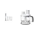 Braun Stabmixer MQ 5207WH Stabmixer – MultiQuick 5 Vario Pürierstab mit Edelstahl Mixfuß, weiß/grau & Küchenmaschinen Aufsatz MQ 70 - Stabmixer Zubehör 1,5 l, weiß